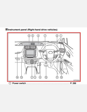 toyota prius 2019-2020 owners manual rhd and lhd